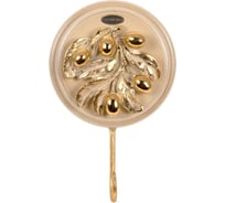 Настенный крючок BOGACHO Oliva Branch, кремового цвета 75103/кремовый