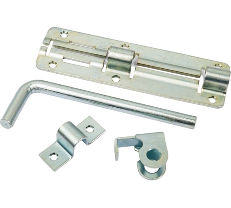 Финский засов Скобис ЗТ-140 цинк белый, 15 шт. 4680016802070