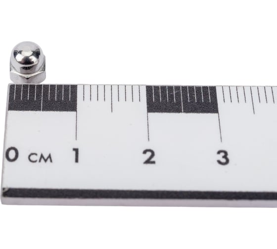 Шестигранная колпачковая гайка DINFIX DIN 1587 А2 нерж., M3, 10 шт. 00-00002540