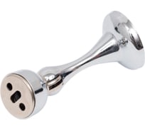 Ограничитель двери СКОБЯНОЙ с магнитом, настенный, хром 002464