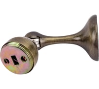 Ограничитель двери СКОБЯНОЙ с магнитом, настенный, бронза 007694