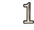 Самоклеящаяся цифра СКОБЯНОЙ малая, золото, "1" 002635 2