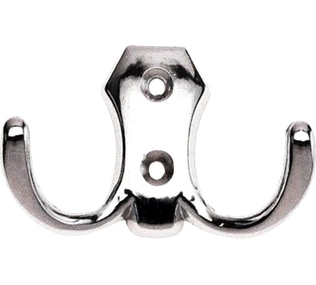 2-х рожковый крючок СКОБЯНОЙ РР хром 007427