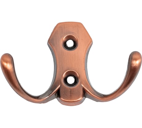 2-х рожковый крючок СКОБЯНОЙ РР медь 007658