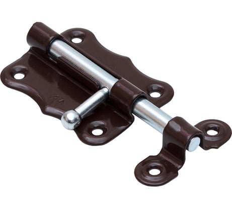 Фигурная задвижка СКОБЯНОЙ ШФ-50 коричневый/цинк 002366