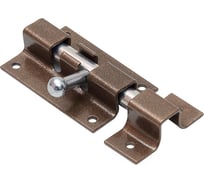 Прямоугольная задвижка СКОБЯНОЙ ШП-50 коричневый/цинк 002364 22565313