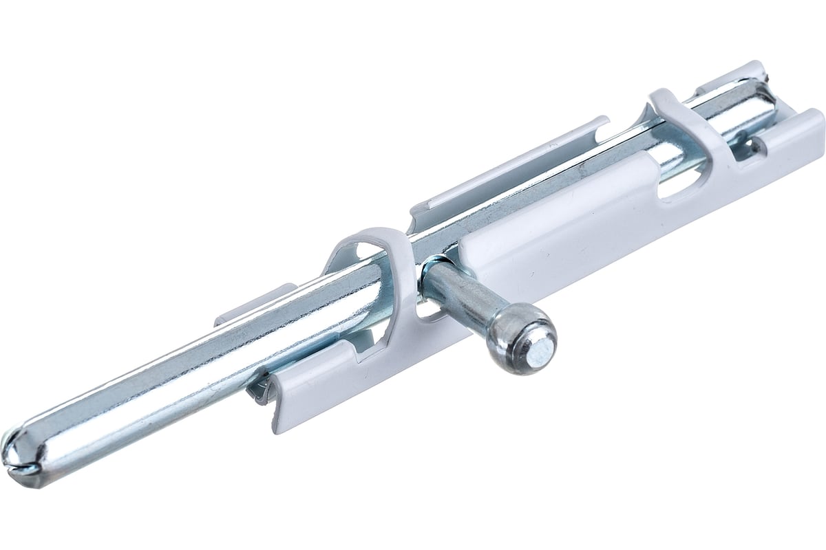 Накладная задвижка СКОБЯНОЙ ЗТ-12 белый/цинк 002370 - выгодная цена ...