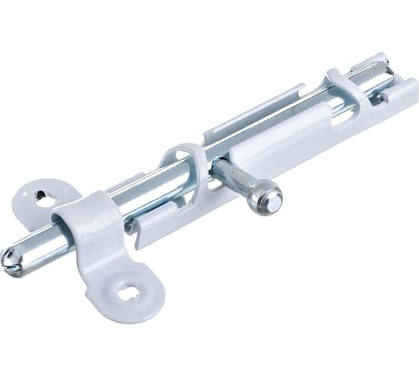 Накладная задвижка СКОБЯНОЙ ЗТ-12 белый/цинк 002370