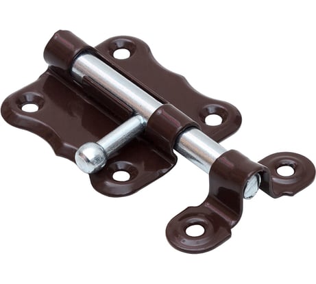 Фигурная задвижка СКОБЯНОЙ ШФ-60 коричневый/цинк 002361