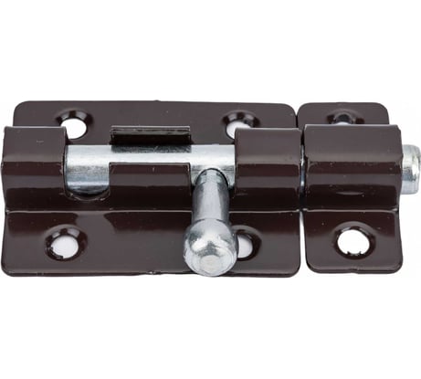 Прямоугольная задвижка СКОБЯНОЙ ШП-40 коричневый/цинк 002537