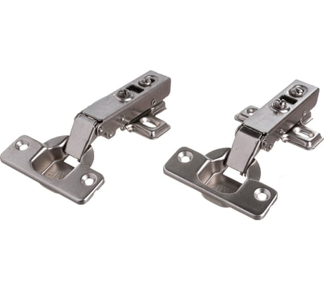 Мебельная петля СКОБЯНОЙ д/накл. дв., с доводчиком, 2 шт. 008838