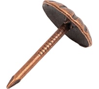 Декоративные гвозди СКОБЯНОЙ Орнамент, 50 г, медь 002743