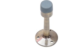 Дверной ограничитель СКОБЯНОЙ высокий, бронза 002385