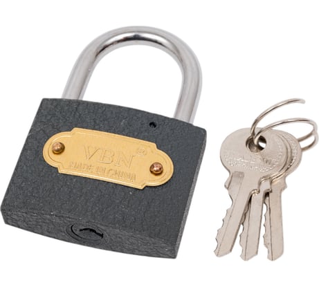 Навесной замок СКОБЯНОЙ чугунный, 50 мм 002827