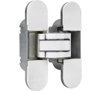 Дверная скрытая петля Cemom Moatti универсальная, 3D, 111,5x29 мм, 80 кг, белый CEM0080.07/MP