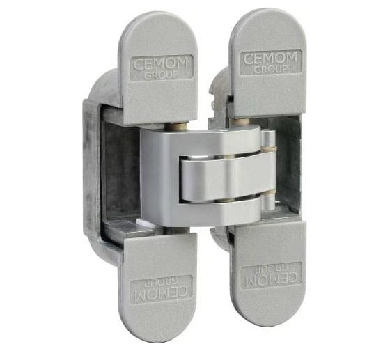 Дверная скрытая петля Cemom Moatti универсальная, 3D, 95x23 мм, 60 кг CEM0978A.01/MP