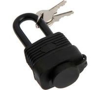 Навесной замок LOCKLAND 30 мм, влагозащищенный, длинная дужка, 2 ключа, цвет черный 5392195