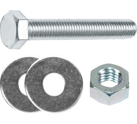 Шестигранный болт STARFIX М8x70 мм, с гайкой и шайбами, 2 шт. SMK1-84924-2
