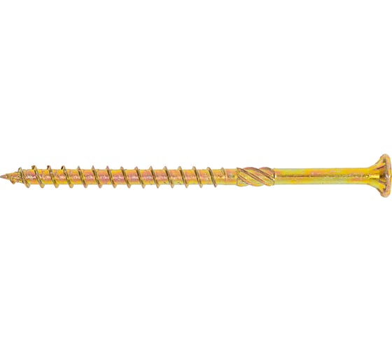 Саморез по дереву HIMTEX Проф. желтый, потайной, Torx 25, 3,5х60 мм, 500 шт. 03560Fh