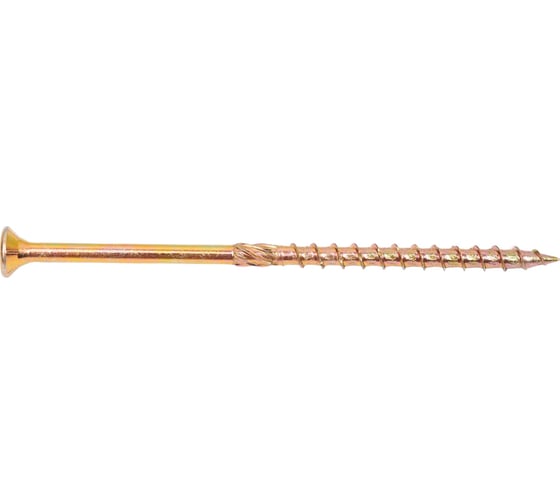 Конструкционный шуруп STARFIX 8x160 мм, потайной, желтый цинк, 5 шт. SMZ4-89048-5