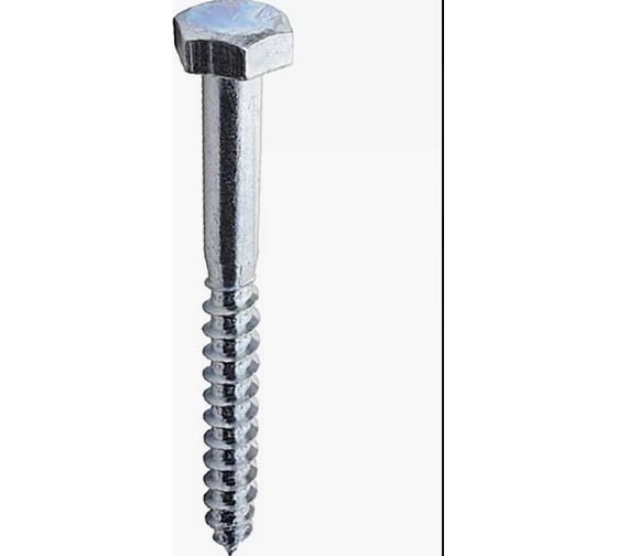 Шестигранный шуруп STARFIX 6x80 мм, цинк, DIN 571, 100 шт. SMC2-59751-100
