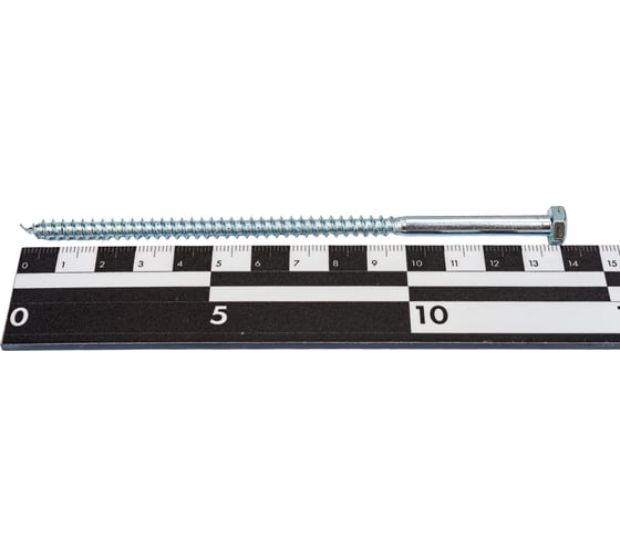 Шестигранный шуруп STARFIX 6x140 мм, цинк, DIN 571, 50 шт. SMC3-59811-50