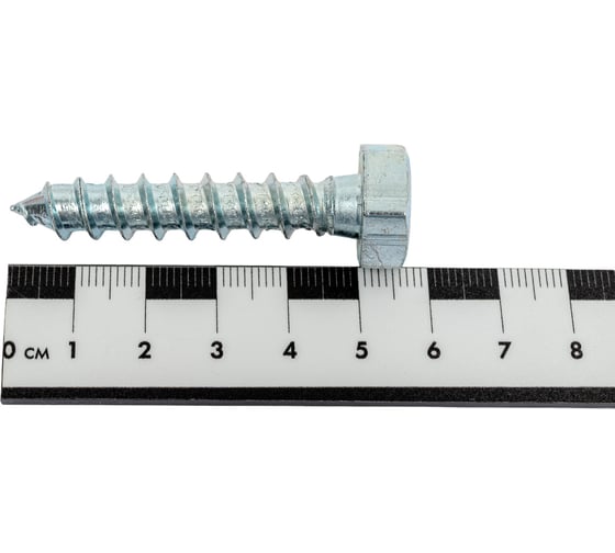Шестигранный шуруп STARFIX 10x50 мм, цинк, DIN 571, 50 шт. SMC2-63721-50
