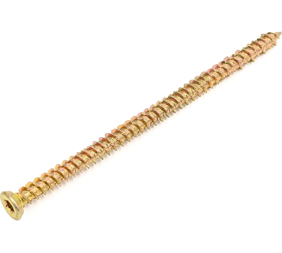 Шуруп по бетону STARFIX 7,5x132 мм, желтый цинк, T30, 70 шт. SMC3-99175-70