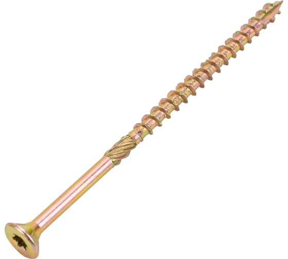 Конструкционный шуруп STARFIX 5x100 мм, потайной, желтый цинк, 200 шт. SMC3-58988-200