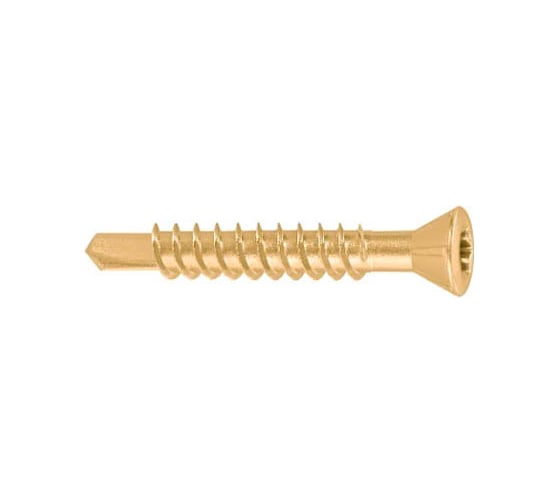 Шуруп для полов и паркета STARFIX 3,2x25 мм, желтый цинк,, TORX 10, 50 шт. SMZ1-19793-50 1