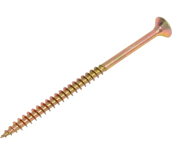 Универсальный шуруп STARFIX 6.0x100 мм, желтый цинк, 10 шт. SMZ2-45480-10 1