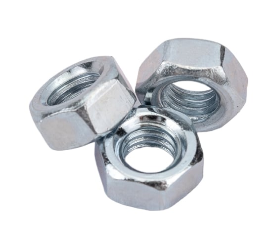 Шестигранная гайка STARFIX М6, цинк, класс прочности 6, DIN 934, 50 шт. SMZ1-47274-50