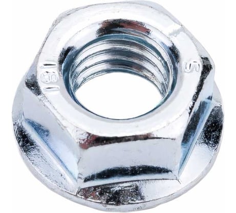 Гайка с фланцем STARFIX М8, цинк, класс прочности 6, DIN 6923, 50 шт. SMP1-66043-50