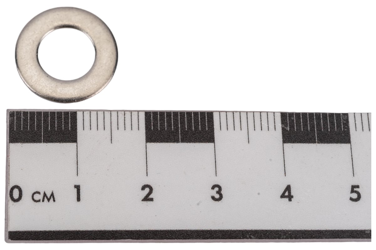 Плоская шайба ВИРТУОЗ М8, DIN 125A, нержавеющая сталь А2, 10 шт. 35954 ...