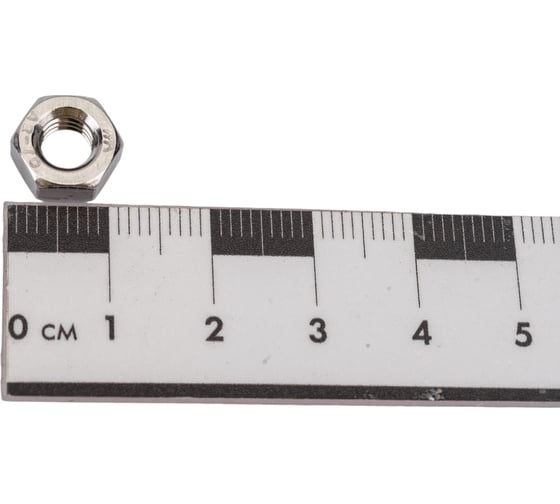 Шестигранная гайка ВИРТУОЗ M6, DIN 934, нержавеющая сталь А2, 8 шт. 35985