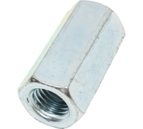 Соединительная гайка STARFIX М16, цинк, класс прочности 5.8, 2 шт. SMZ1-86969-2