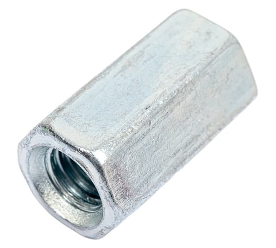 Соединительная гайка STARFIX М8, цинк, класс прочности 5.8, 2 шт. SMZ1-86961-2