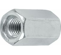 Соединительная гайка STARFIX М6, цинк, класс прочности 5.8, 2 шт. SMZ1-86959-2