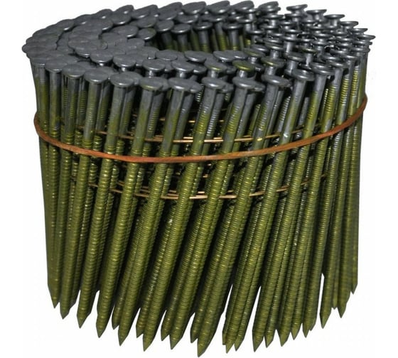Гвозди на катушке Pegas pneumatic кольцевые, 2.5x45 мм, уп. 9000 шт. 1238 1