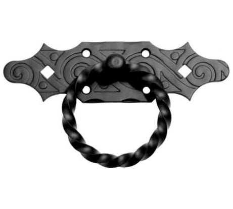 Ручка-кольцо Домарт РК-80 мод.5, кованая, серия ЯРОСЛАВЛЬ, черная 170937