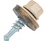 Кровельный саморез STARFIX 5,5x19 мм, цинк, шайба с прокладкой, PT3, RAL 1015, 100 шт. SMP2-90845-100 2