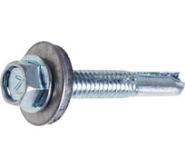 Кровельный саморез STARFIX 6,3x25 мм, цинк, шайба с прокладкой, PT5, 200 шт. SMC3-61745-200