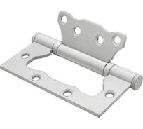 Стальная петля Ренц 100х75х2,5, 2 подшипника, без колпачков, белый, без врезки, 2 шт. IN100-2BB FH W безВР (2шт)