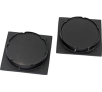 Ручки для раздвижных дверей Ренц, черный INSDH 604 B