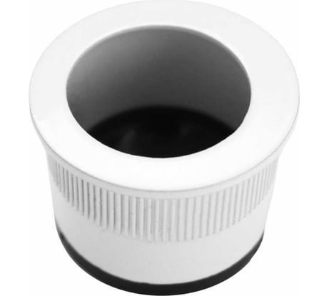 Торцевой захват для раздвижных дверей Ренц, белый INSDH-F 01 W