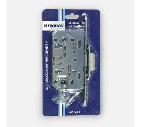 Магнитная бесшумная защелка Trodos CX410B-S CP хром 202133