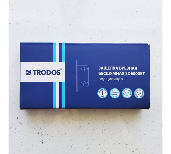 Бесшумная защелка Trodos SD600ET PB золото 202035
