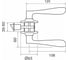 Ручка-защелка Trodos ЗВ2-01 золото 204134 2