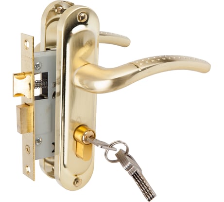 Врезной замок Trodos 50/106-ЦМ70 SB золото мат 202047