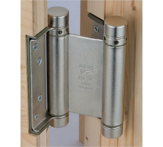 Петля 2-го действия ALDEGHI LUIGI SPA 125x48x42 мм, хром, к-т 2 шт. + ключ 101AC125B2